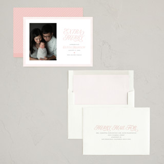 This is a petal babys first christmas with standard by Sarah Brown called extra printing on recycled smooth signature in standard