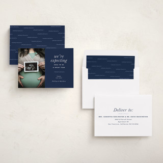 This is a ocean babys first christmas with standard by Corinne Malesic called expecting printing on recycled smooth signature in standard