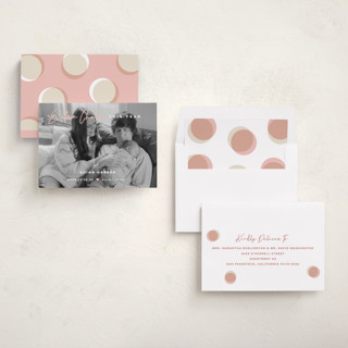 This is a blush babys first christmas with standard by fatfatin called extra cheer printing on recycled smooth signature in standard