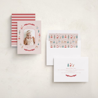 This is a candy cane babys first christmas with standard by Teju Reval called festive dreams printing on recycled smooth signature in standard