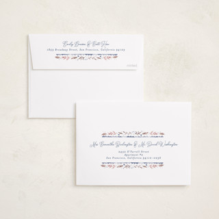 This is a navy babys first christmas with standard by Alethea and Ruth called merry little christmas greenery printing on recycled smooth signature in standard