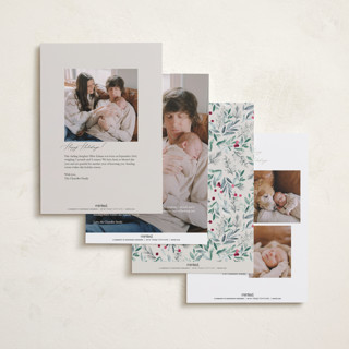 This is a eggnog babys first christmas with standard by Leah Bisch called very merry printing on recycled smooth signature in standard