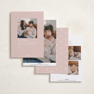 This is a blush babys first christmas with standard by Carolyn Nicks called our precious gift printing on recycled smooth signature in standard