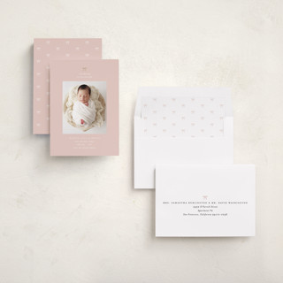This is a blush babys first christmas with standard by Carolyn Nicks called our precious gift printing on recycled smooth signature in standard