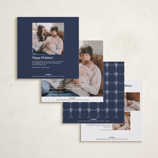 This is a blue jay babys first christmas with standard by Roopali called christmas gift printing on recycled smooth signature in standard