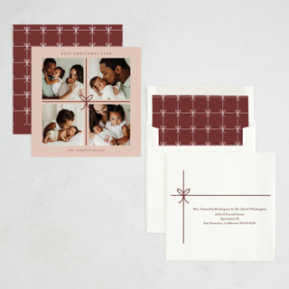 This is a winter rose babys first christmas with standard by Roopali called christmas gift printing on recycled smooth signature in standard
