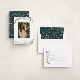 This is a winter babys first christmas with standard by Erin L. Wilson called aurelia printing on recycled smooth signature in standard