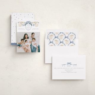 This is a powder babys first christmas with standard by Jenna Holcomb called our angel printing on recycled smooth signature in standard