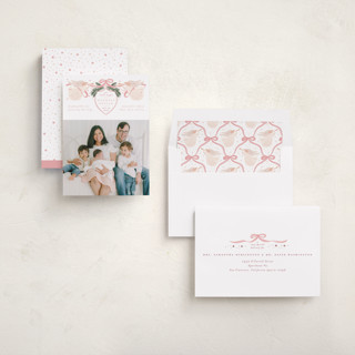 This is a winter rose babys first christmas with standard by Jenna Holcomb called our angel printing on recycled smooth signature in standard