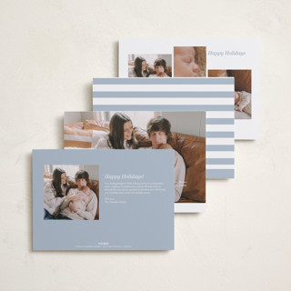 This is a powder blue babys first christmas with standard by Corinne Malesic called something kind of wonderful printing on recycled smooth signature in standard