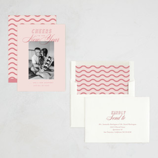 This is a rosy cheeks babys first christmas with standard by Oscar and Emma - Karly Depew called retro printing on recycled smooth signature in standard