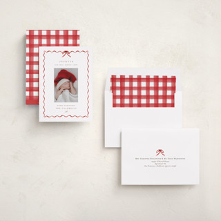 This is a crimson babys first christmas with standard by Grae called lovely holiday printing on recycled smooth signature in standard