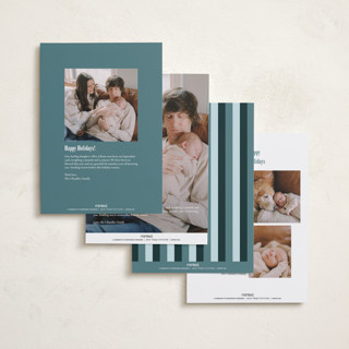 This is a blue spruce babys first christmas with standard by Stacy Maalouf called oh what fun printing on recycled smooth signature in standard