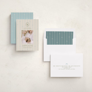 This is a sky babys first christmas with standard by Ellen Schlegelmilch called first christmas monogram printing on recycled smooth signature in standard