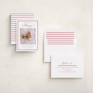 This is a cherry babys first christmas with standard by Nicoletta Savod called christmas blessing printing on recycled smooth signature in standard