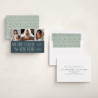 This is a spruce babys first christmas with standard by Heather Schertzer called more cheer printing on recycled smooth signature in standard