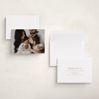 This is a snow babys first christmas with standard by Angela Garrick called more love printing on recycled smooth signature in standard