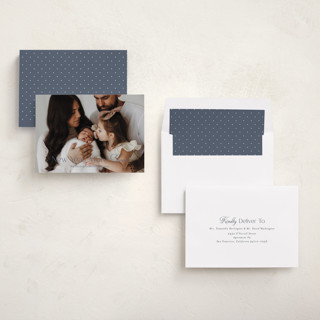 This is a winter babys first christmas with standard by Angela Garrick called more love printing on recycled smooth signature in standard