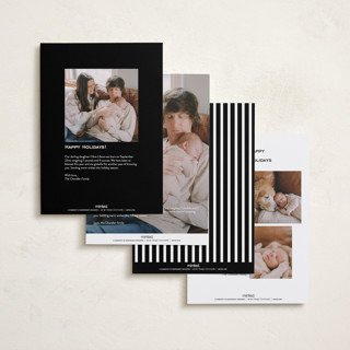 This is a midnight babys first christmas with standard by Amy Kross called brighter side printing on recycled smooth signature in standard