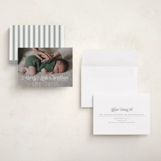 This is a sugar babys first christmas with standard by Jenna Holcomb called our merry little christmas printing on recycled smooth signature in grand