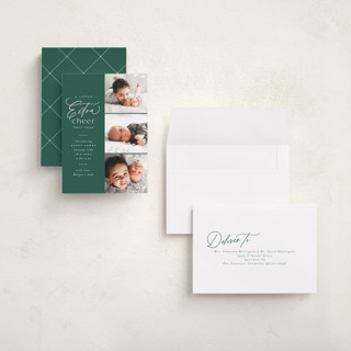 This is a fir babys first christmas with standard by Everett Paper Goods called extra cheer here printing on recycled smooth signature in grand