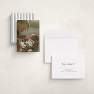 This is a sugar babys first christmas with standard by Jenna Holcomb called our merry little christmas printing on recycled smooth signature in grand