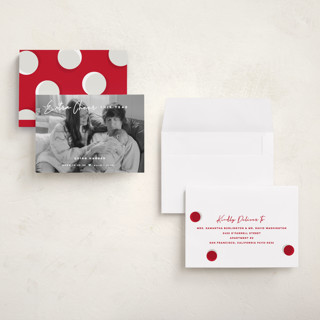 This is a snow babys first christmas with standard by fatfatin called extra cheer printing on recycled smooth signature in grand