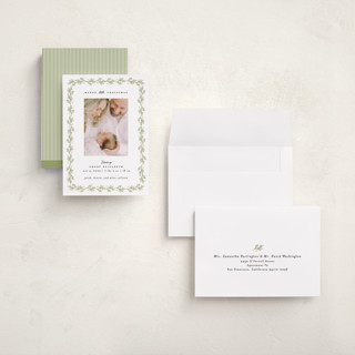 This is a mistletoe babys first christmas with standard by Julie Murray called little christmas printing on recycled smooth signature in grand