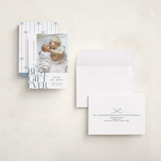 This is a frost babys first christmas with standard by Alethea and Ruth called best gift ever bow printing on recycled smooth signature in grand