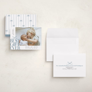 This is a frost babys first christmas with standard by Alethea and Ruth called best gift ever bow printing on recycled smooth signature in grand