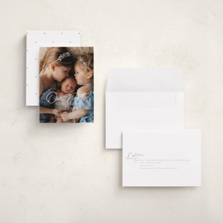 This is a snowflake babys first christmas with standard by Everett Paper Goods called together printing on recycled smooth signature in grand