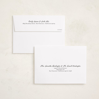 This is a cotton foil stamped birth announcements with foil pressed by Stacy Maalouf called sweet welcome printing on signature in standard