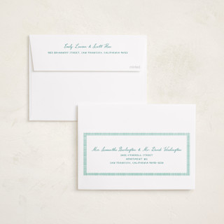 This is a amalfi foil stamped birth announcements with foil pressed by Creo Study called patio printing on recycled smooth signature in standard
