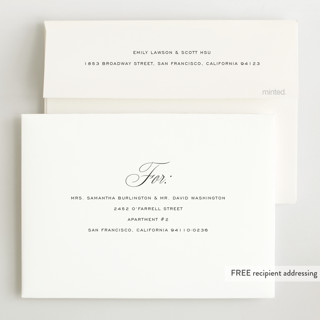 This is a inkwell foil stamped birth announcements with foil pressed by Megan Davis called scholarly charm printing on signature in standard