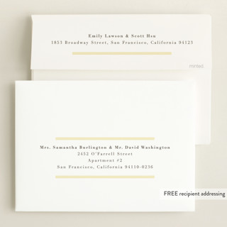 This is a butter grand birth announcements with standard by Maria Alou called family album printing on recycled smooth signature in grand