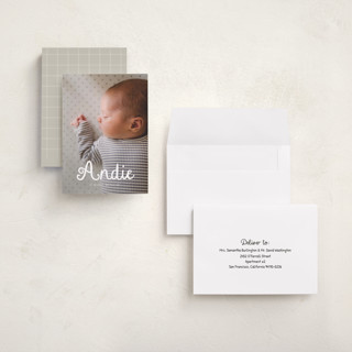 This is a cotton grand birth announcements with standard by Adelyn T. called morning coffee printing on recycled smooth signature in grand