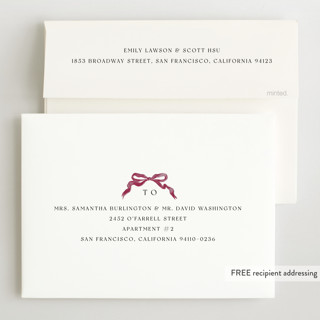 This is a berry grand birth announcements with standard by Pati Cascino called gibson printing on recycled smooth signature in grand