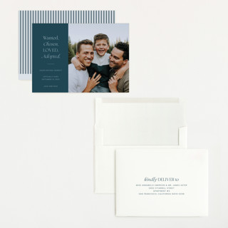 This is a jade grand birth announcements with standard by That Girl Press called favorite things printing on recycled smooth signature in grand