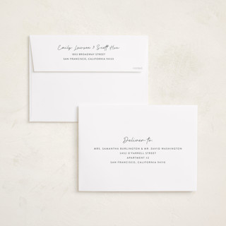 This is a dove grand birth announcements with standard by Vanessa Doyle called color block printing on recycled smooth signature in grand