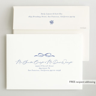 This is a bluebird grand birth announcements with standard by Susan Zinader called daisy toile printing on recycled smooth signature in grand