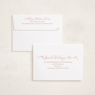 This is a flamingo grand birth announcements with standard by Jackie Crawford called tiny bow script printing on recycled smooth signature in grand