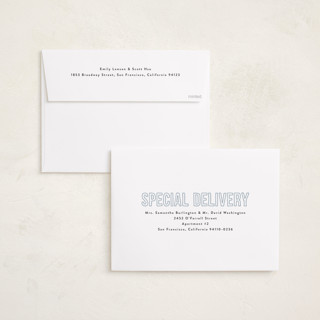 This is a glacier grand birth announcements with standard by Susan Asbill called little name printing on recycled smooth signature in grand