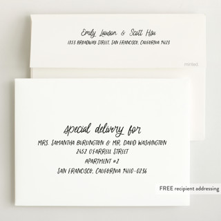 This is a cloud grand birth announcements with standard by Lea Delaveris called all write printing on recycled smooth signature in grand