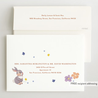 This is a cream grand birth announcements with standard by Cass Loh called disney's magical bambi printing on signature in grand