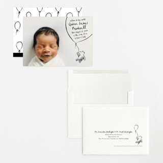 This is a ink grand birth announcements with standard by Pink House Press called disney's classic pooh printing on recycled smooth signature in grand