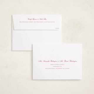 This is a strawberry grand birth announcements with standard by Carolyn MacLaren called preppy cloud printing on recycled smooth signature in grand