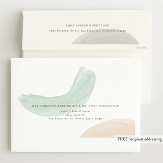 This is a wanderlust grand birth announcements with standard by Pixel and Hank called shapes and colors printing on recycled smooth signature in grand