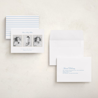 This is a tugboat grand birth announcements with standard by Alexandra Cohn called opus printing on recycled smooth signature in grand