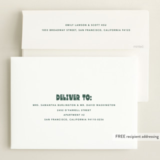 This is a forest grand birth announcements with standard by Anna Elder called boldly named printing on signature in grand