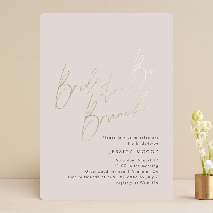 Jot It Down FoilPressed Bridal Shower Invitations by Amy Payne Minted